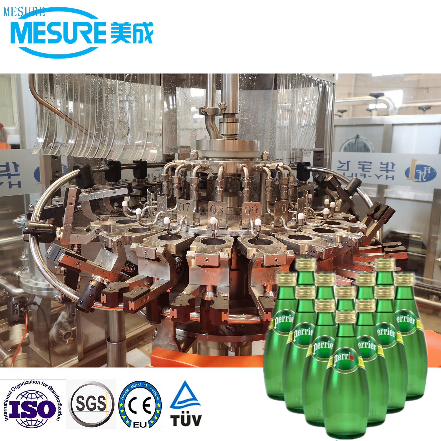 Efficient Glass Bottle Carbonated Drink Filling Machine