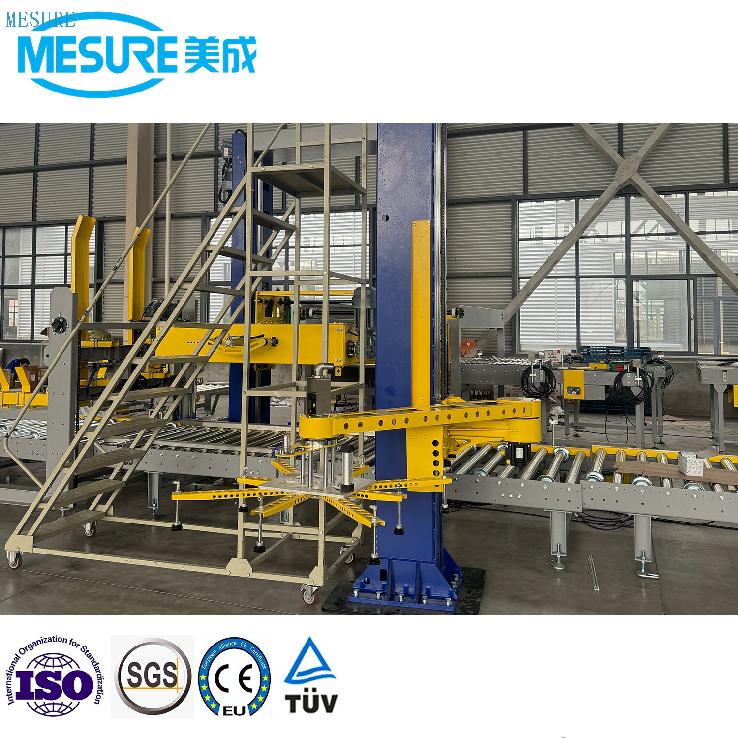 Automatic Column Type Robot Gantry Carton Box Case Pack 5 Gallon Glass Bottle Can Barrel Stacking High Low Position Depalletizer Palletizer System Machine Equipment