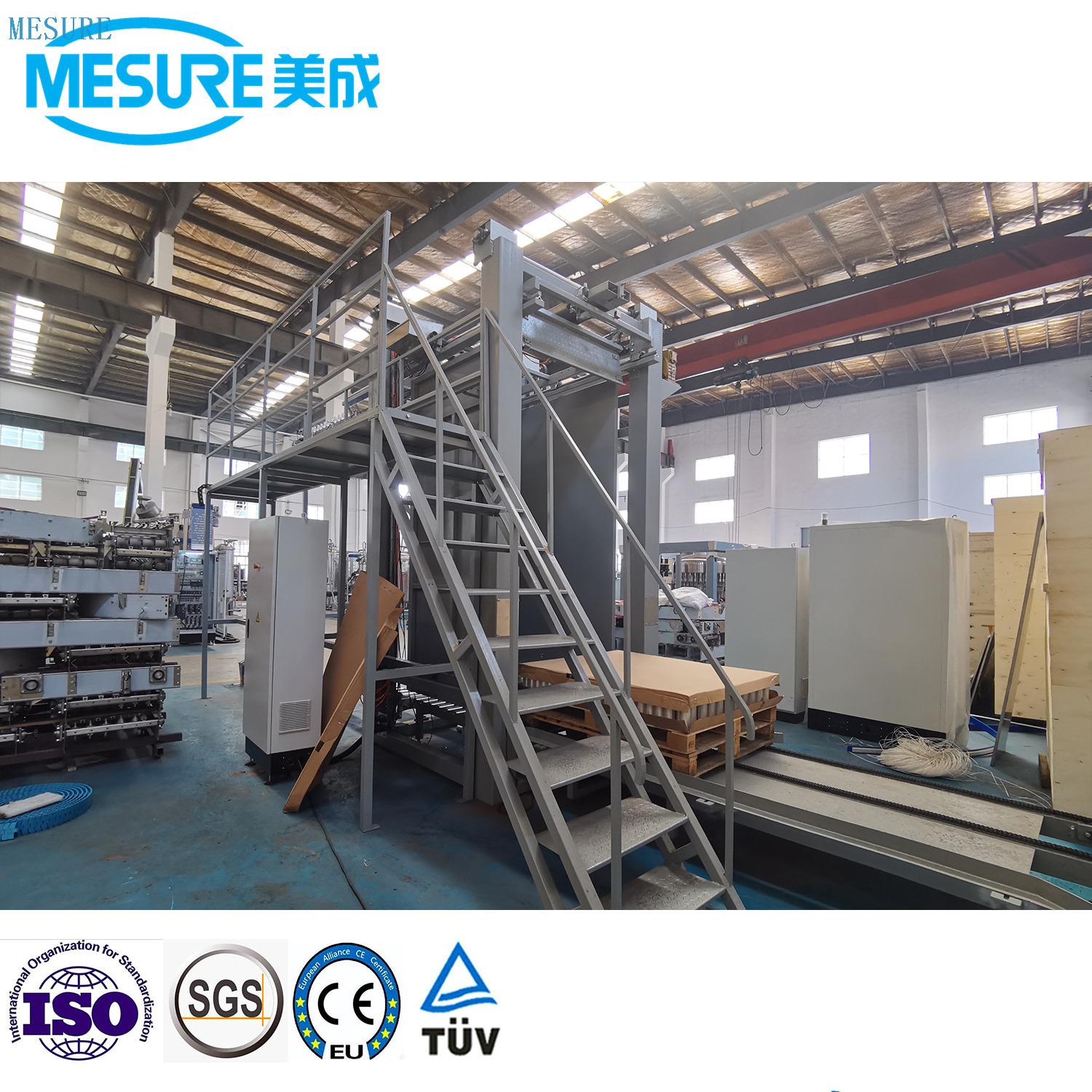 Automatic Column Type Robot Gantry Carton Box Case Pack 5 Gallon Glass Bottle Can Barrel Stacking High Low Position Depalletizer Palletizer System Machine Equipment