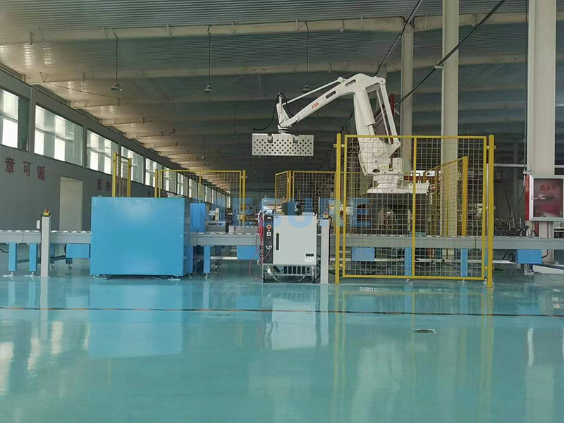Automatic Column Type Robot Gantry Carton Box Case Pack 5 Gallon Glass Bottle Can Barrel Stacking Palletizer System Machine Equipment
