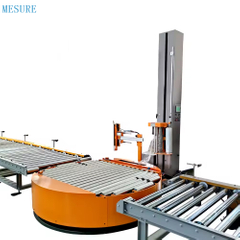 Automatic online Turntable Pallet Stretch Film Wrapping wrapper Machine