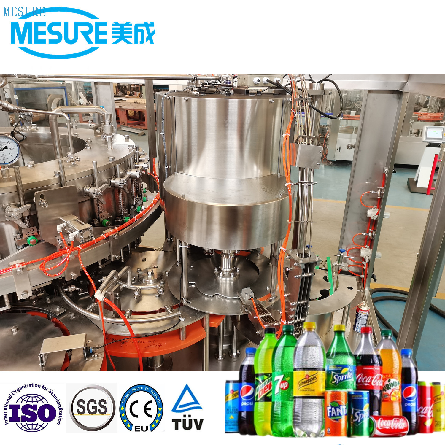 12000BPH PET Bottle CSD Drink Filling Production Line