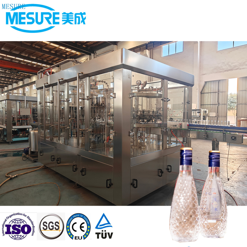 High speed pure water glass bottle water filling machine