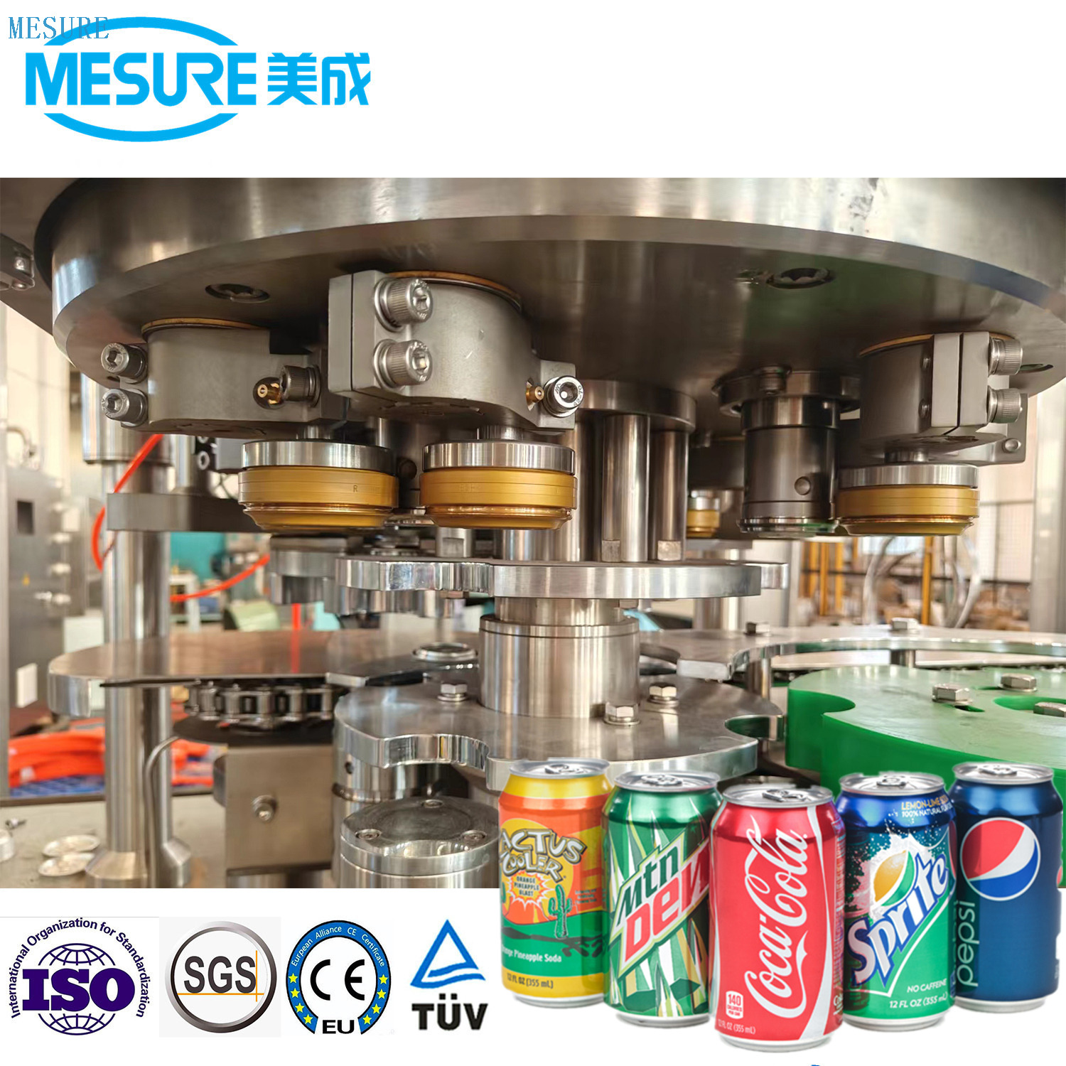 Carbonated Can Filling Machines for Beer/Liquids | Custom Efficient Production Lines with Sealing for Small Business