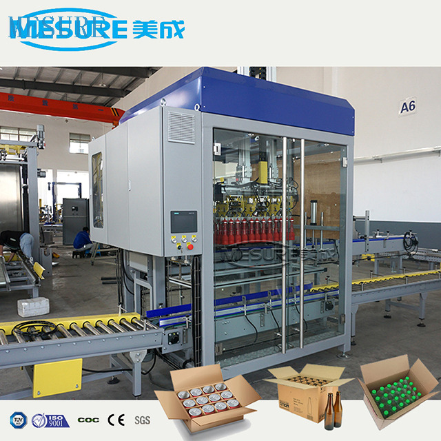 Box Case sealing sealer erecting erector Packing Packer Machine for Beverage PET Glass Bottle Tin Can 