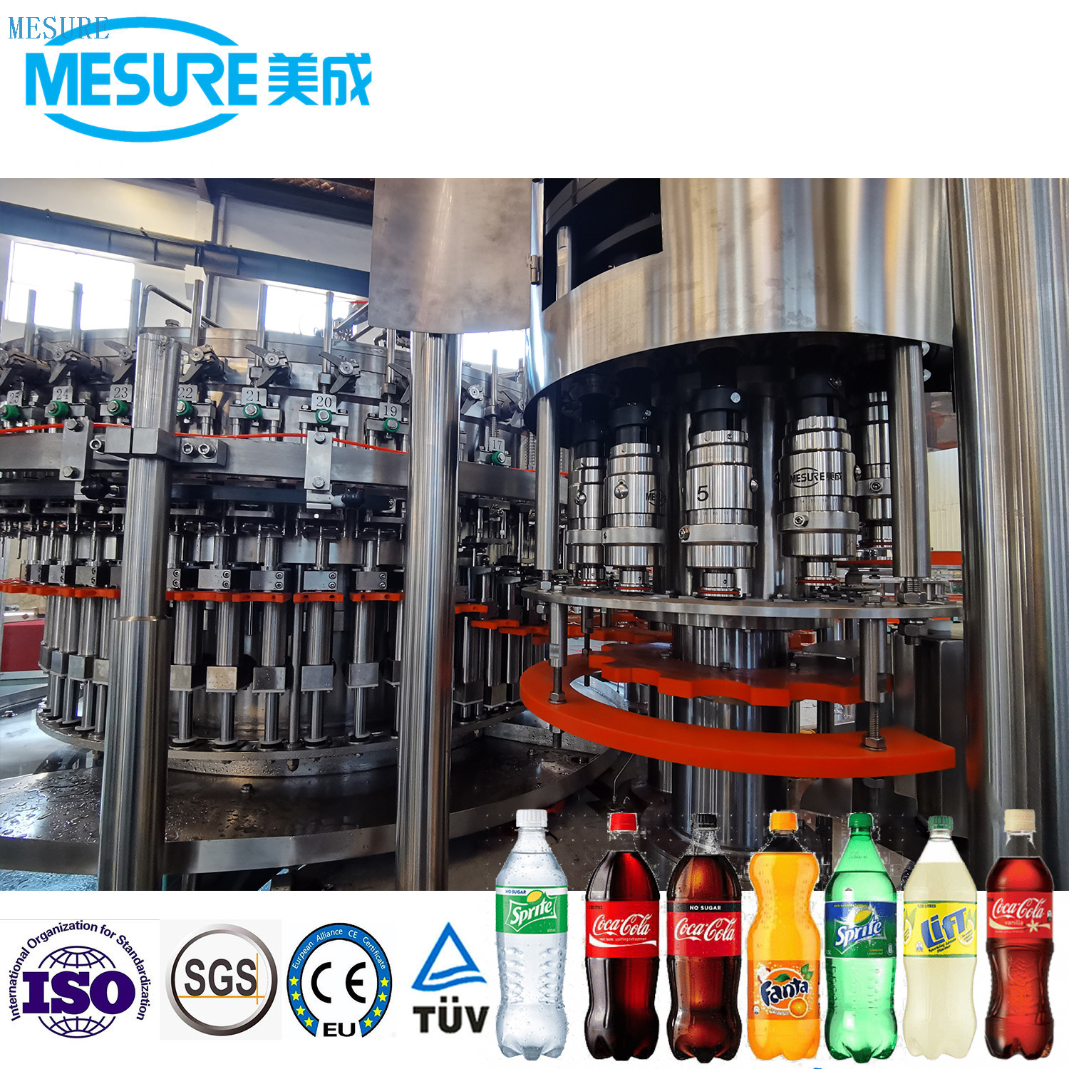 Automatic Small Pet Bottle CSD Drink Bottling Filling Machine