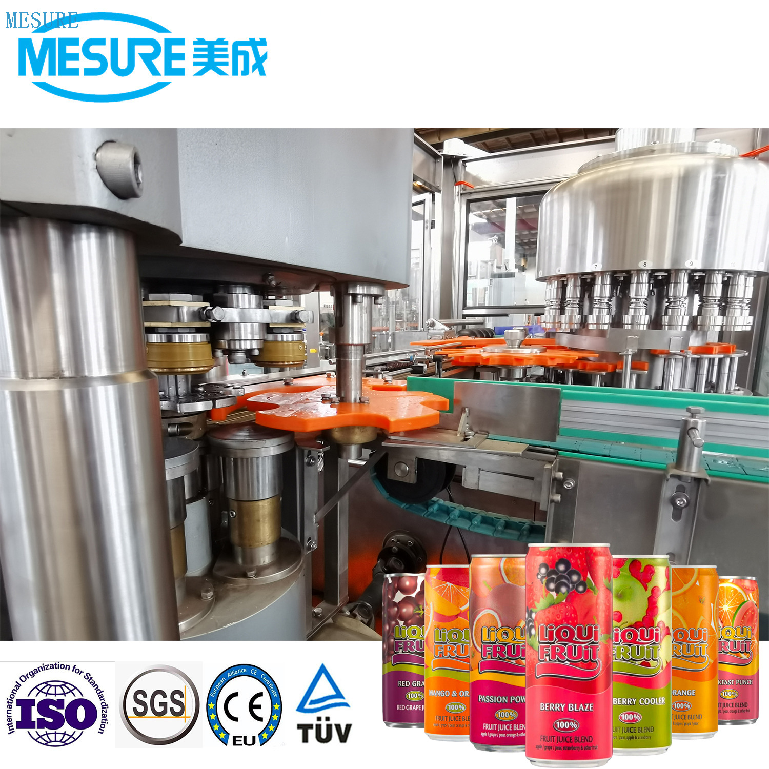 Filling Machine Manufacture for Aluminum Can Fruit Juice Filling Machine Rotary Type
