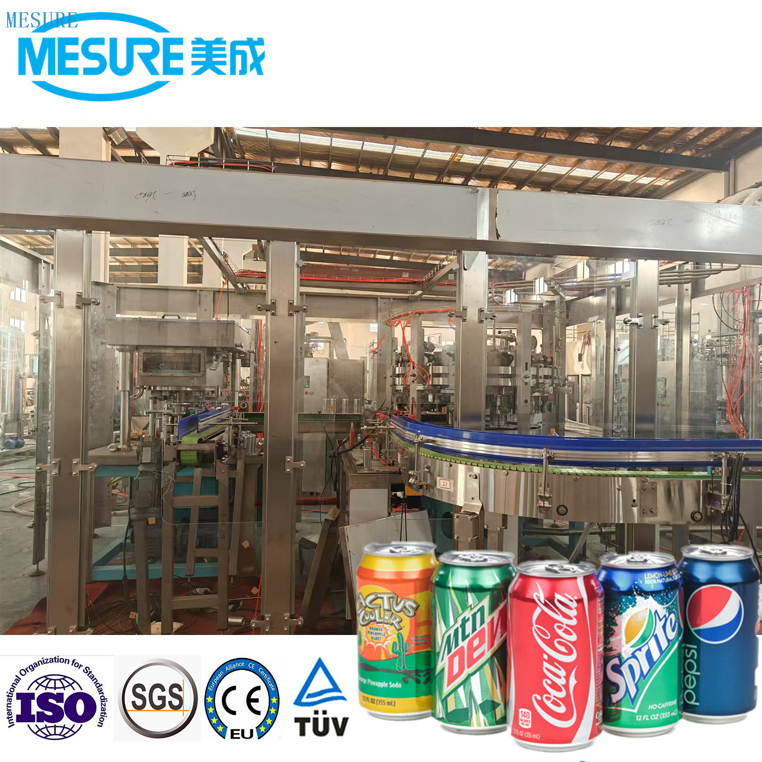 Carbonated Can Filling Machines for Beer/Liquids | Custom Efficient Production Lines with Sealing for Small Business