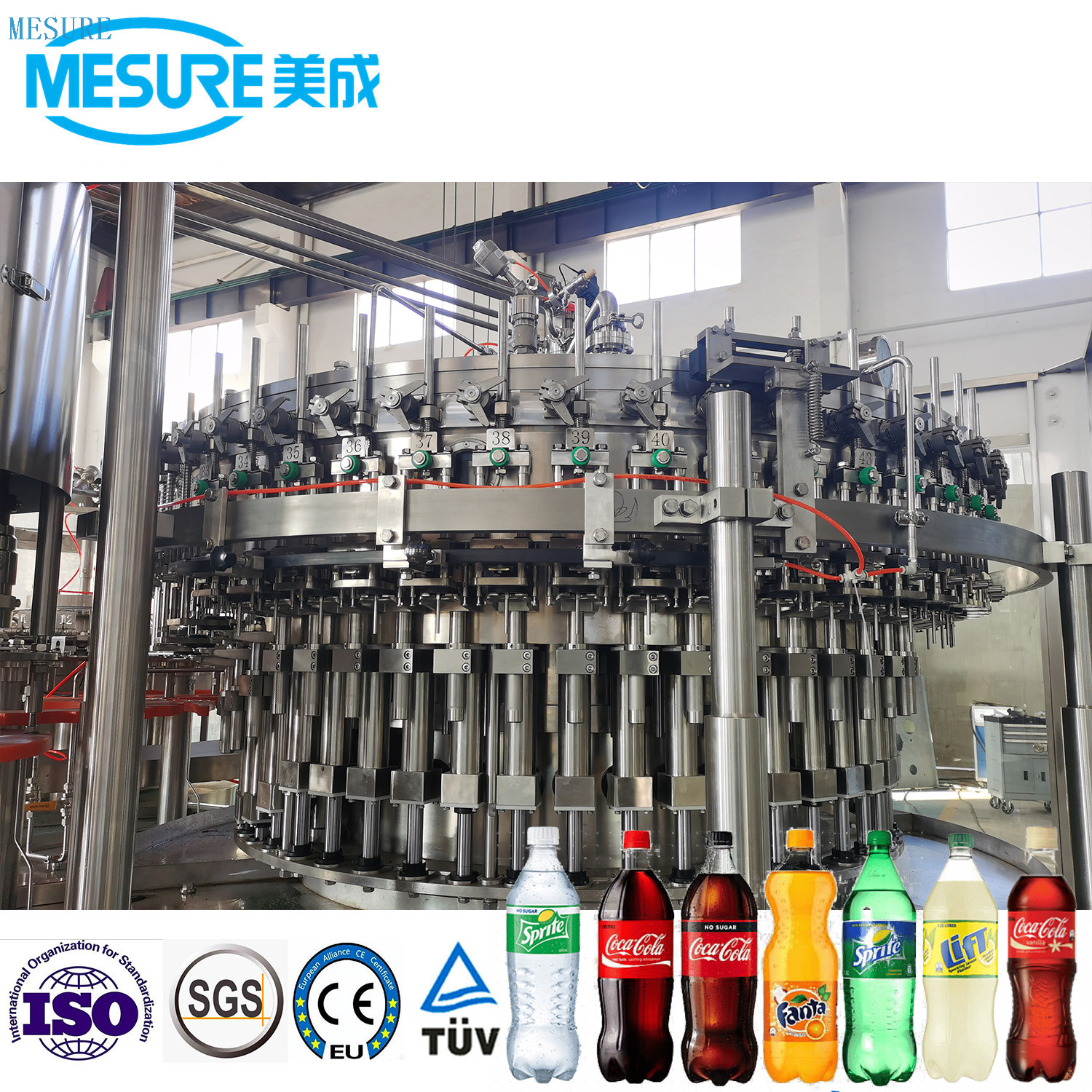 Automatic Small Pet Bottle CSD Drink Bottling Filling Machine