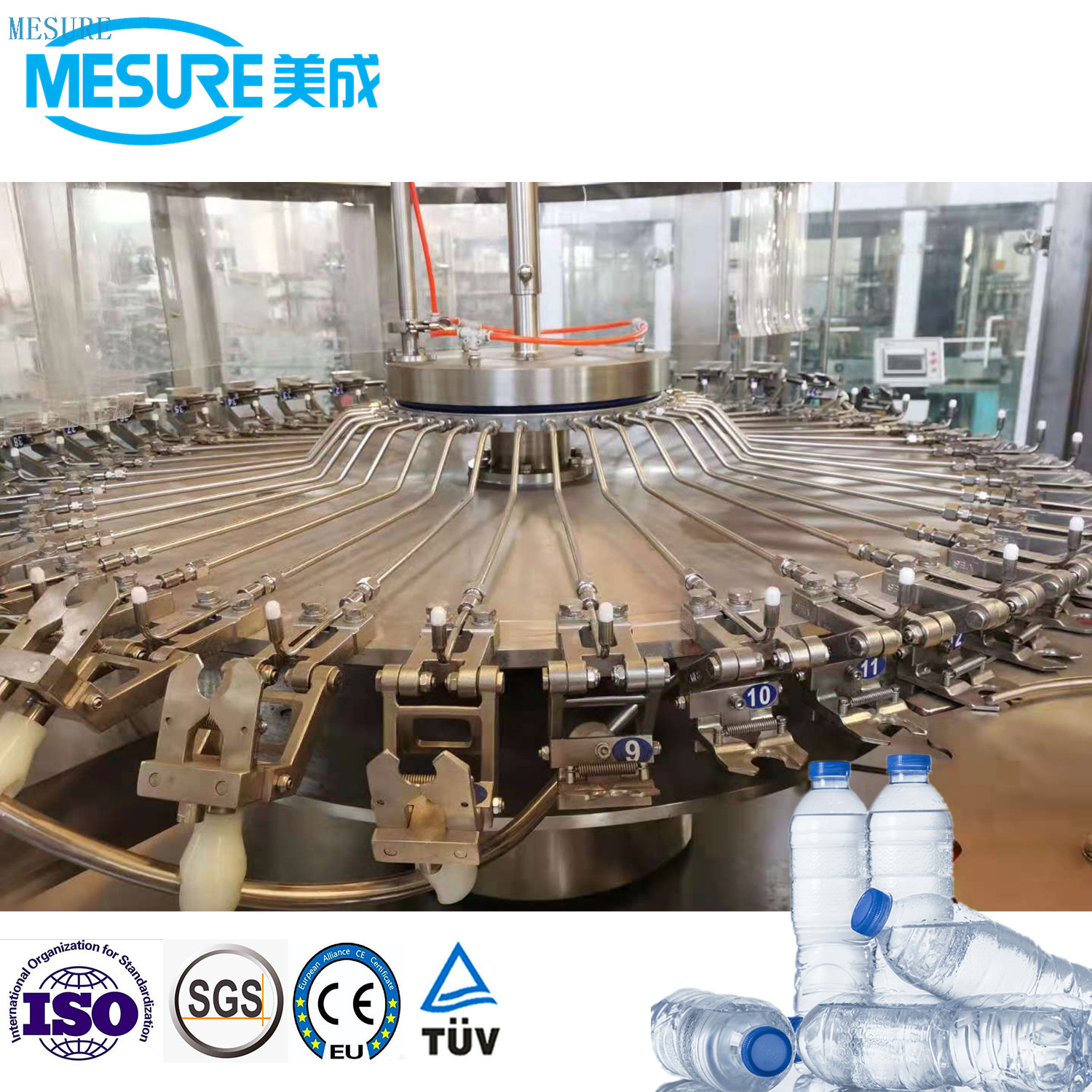 Pet Bottle Water Filling Machine with High Speed 3-in-1 Filling Machine Manufacture