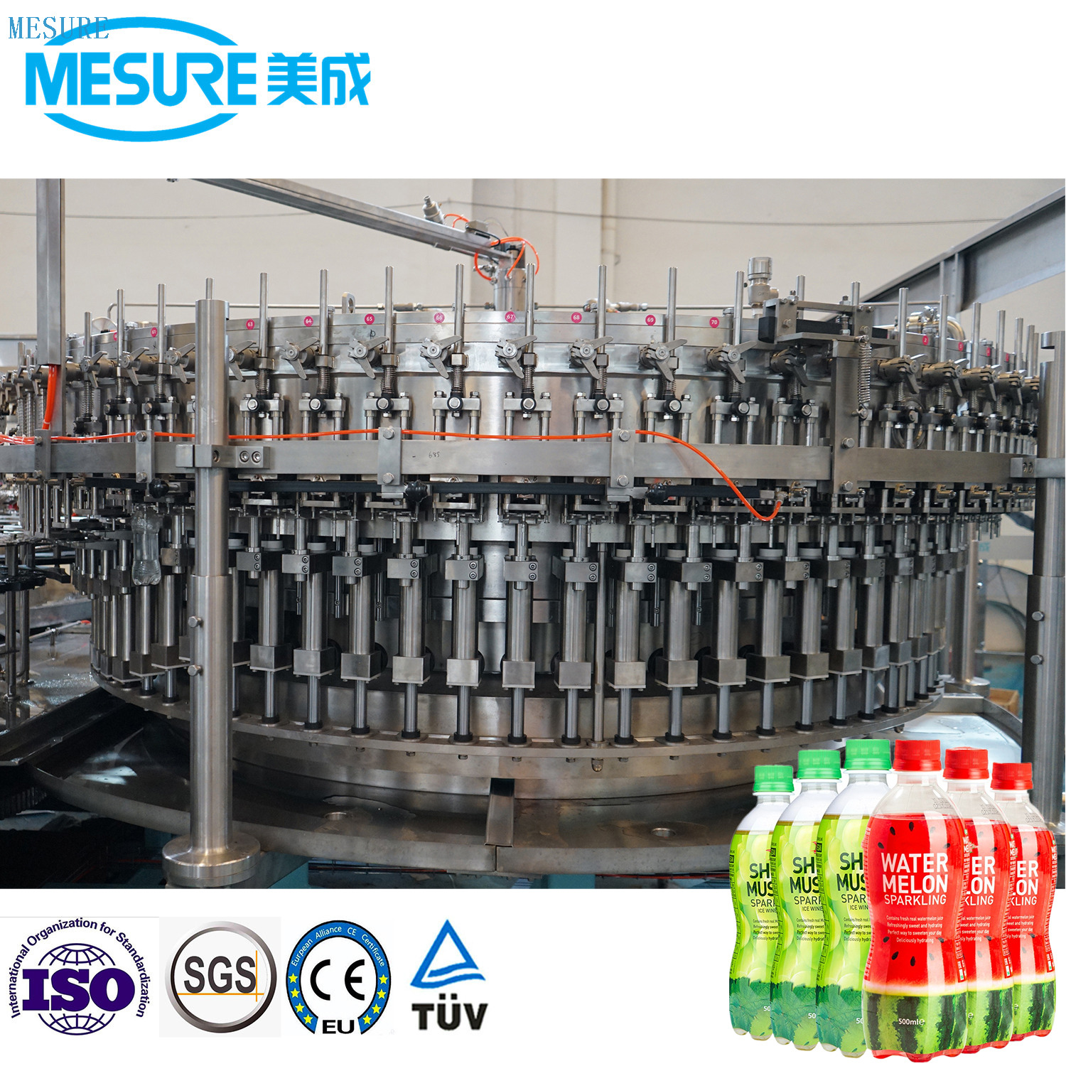 24000bph High Speed Pet Bottle Carbonated Soft Drink Bottling Filling Machine