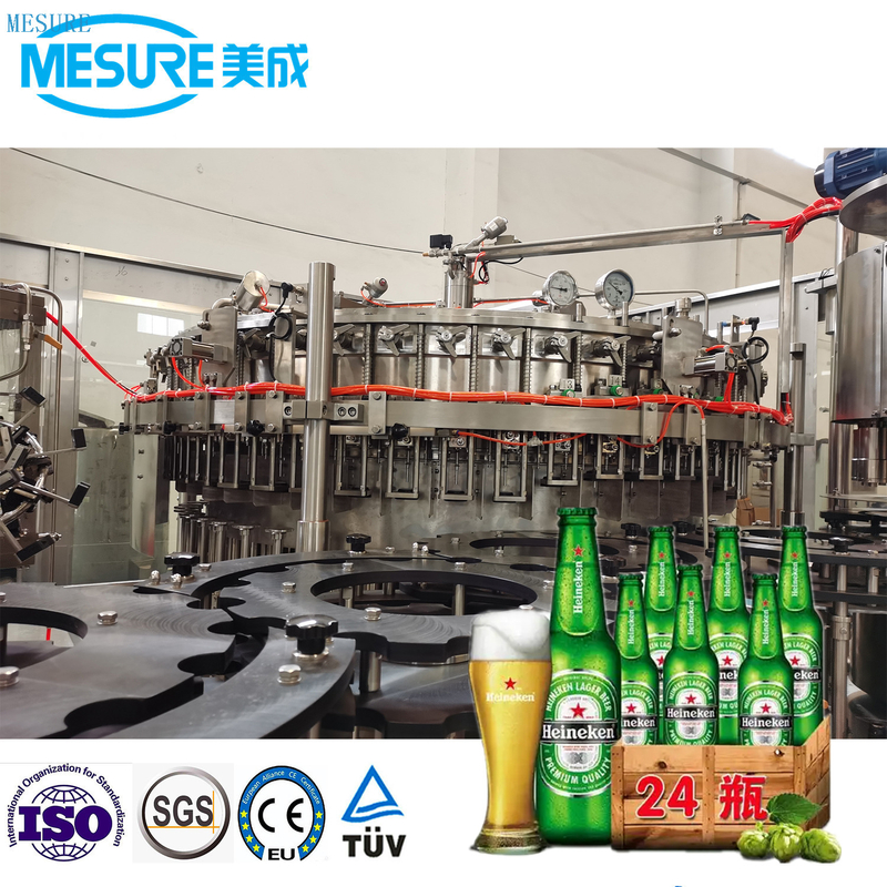 Glass/Aluminum Bottled Craft Beer Filling Complete Line ROPP Cap & Crown Cap & Ring Cap 