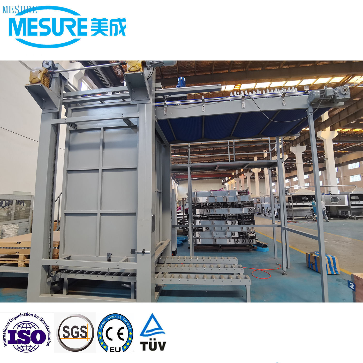 Automatic Column Type Robot Gantry Carton Box Case Pack 5 Gallon Glass Bottle Can Barrel Stacking High Low Position Depalletizer Palletizer System Machine Equipment