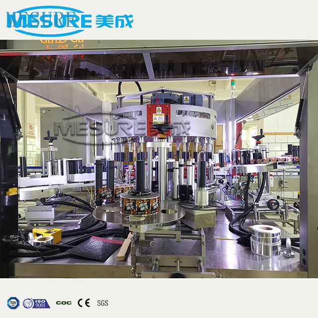 Automatic Linear Rotary OPP Hot Melt Glue Labeling Labeler Machine for Plastic Bottle Drinks Beverage Factory