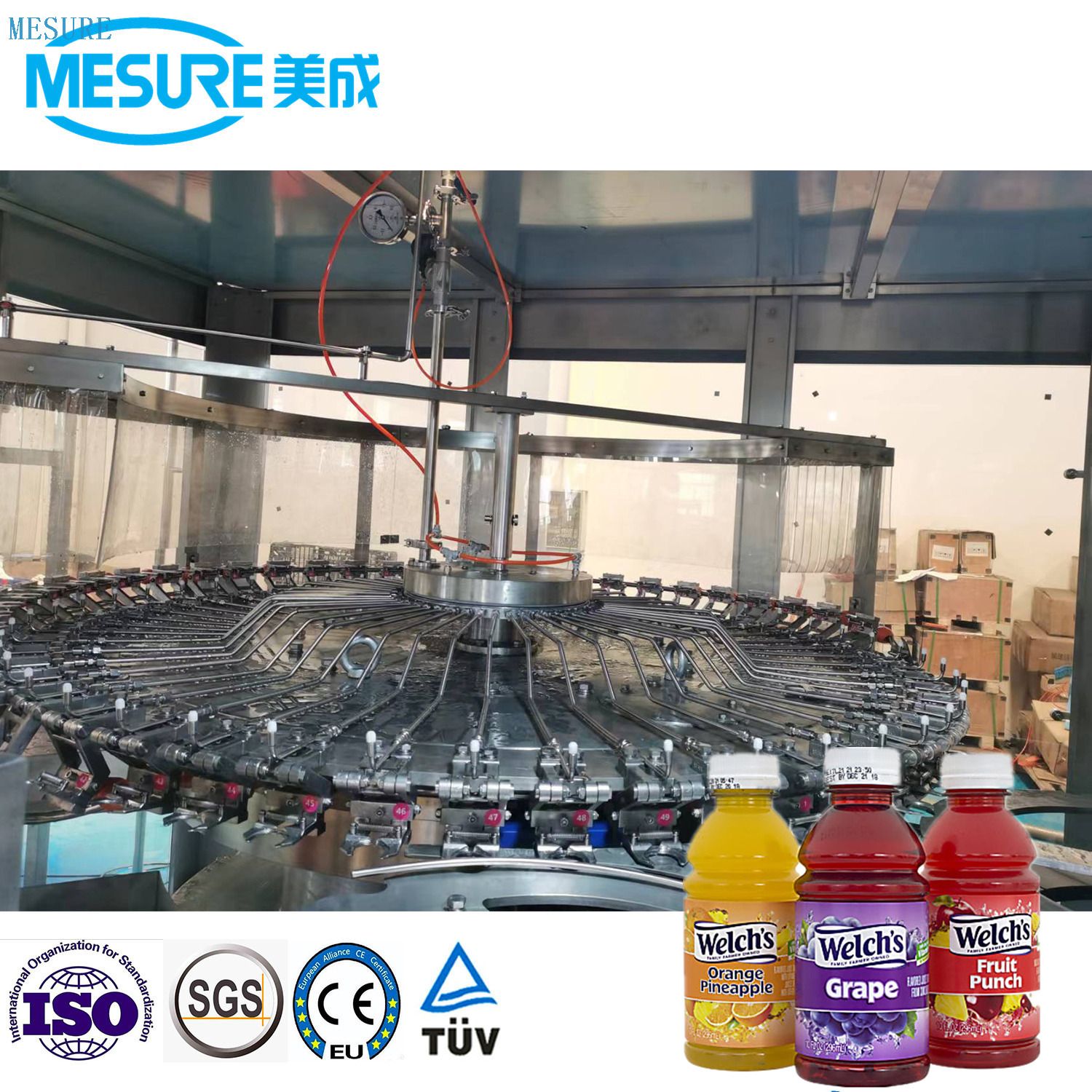 10000bph Fruit Pulp Juice Beverage FIlling Line 