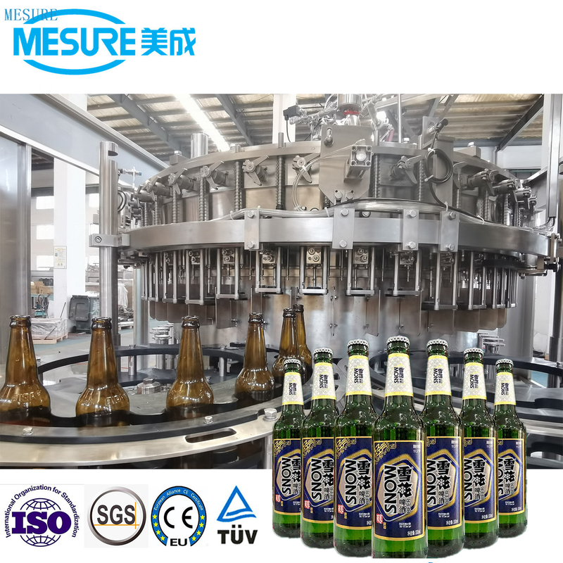 Glass Bottled Beer Filling Machine Ring Cap 