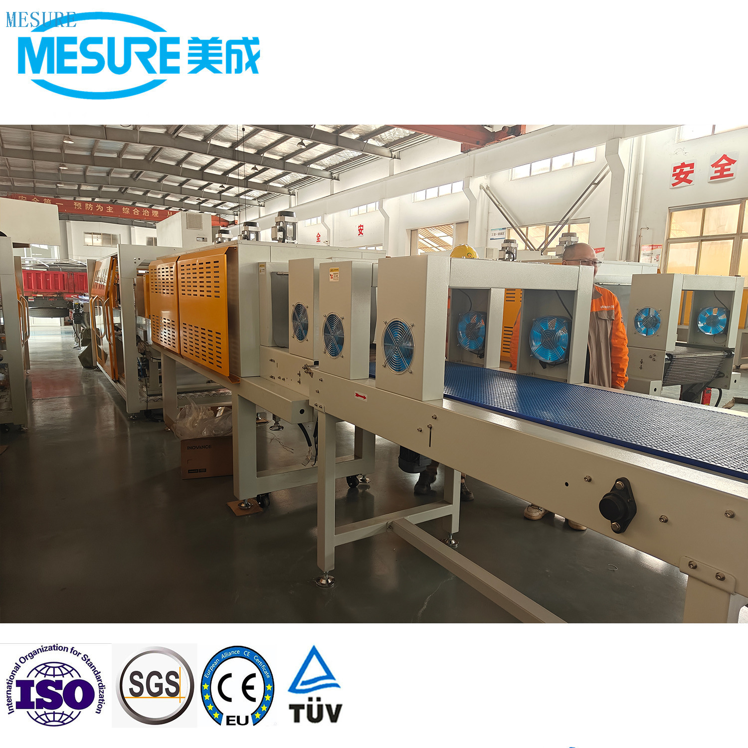 Automatic PE Film Carton Pad Or Tray Carboard Added Heat Shrink Wrapping Machine for Bottle Can Drinks