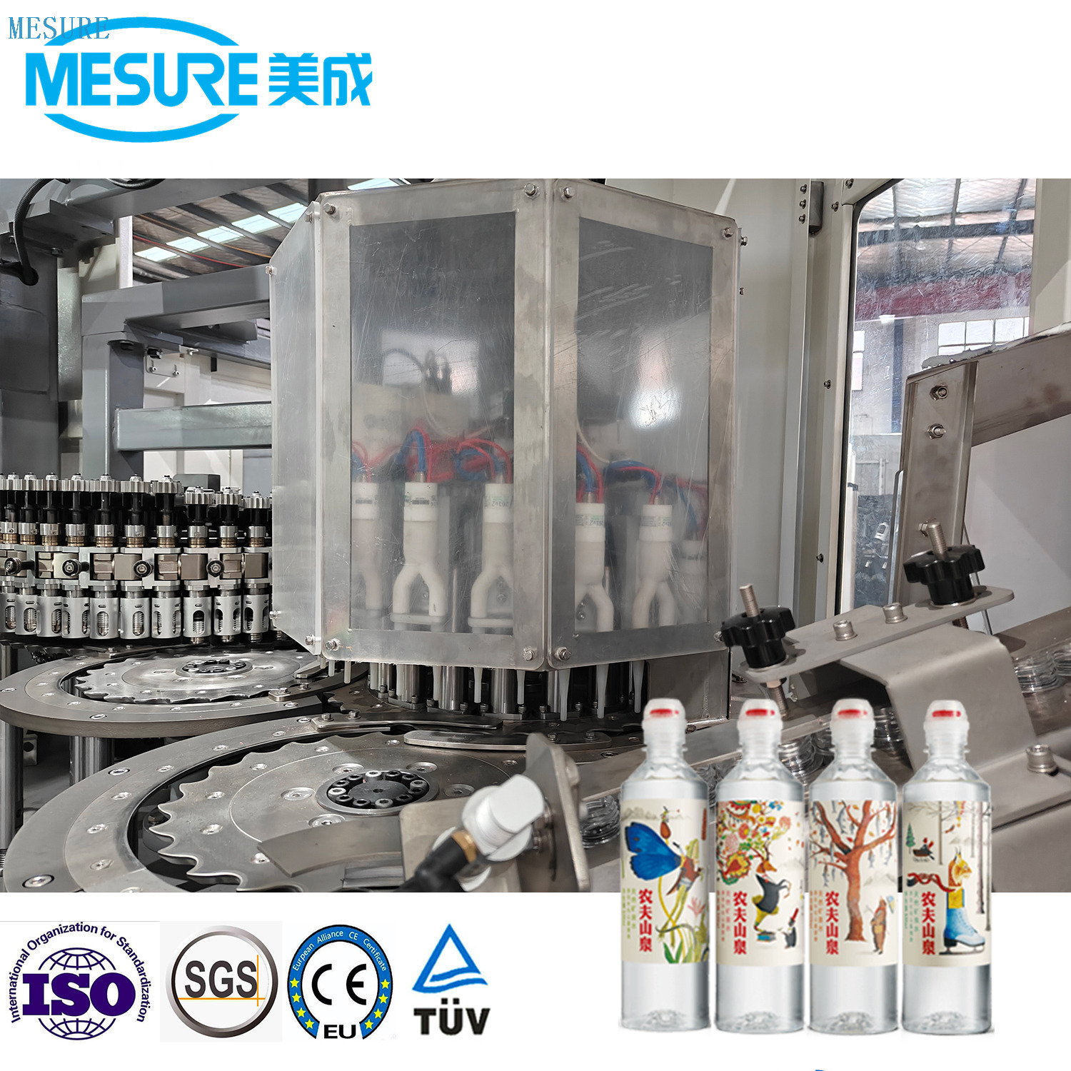 Automated Blow-Fill-Cap Combi Machine for PET Bottles | Custom Mineral Water/Beverage Line, 20000BPH
