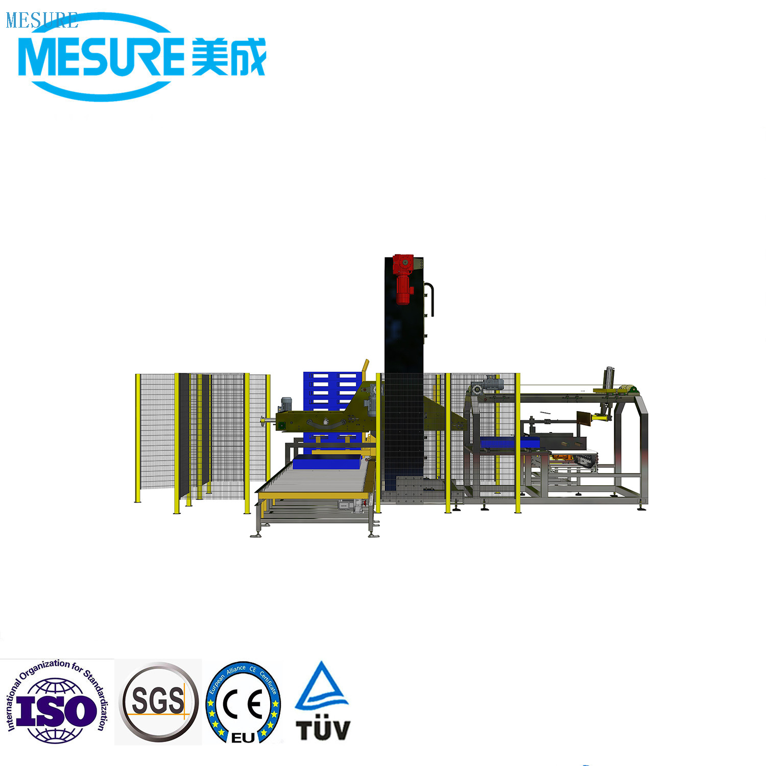 Automatic Column Type Robot Gantry Carton Box Case Pack 5 Gallon Glass Bottle Can Barrel Stacking High Low Position Depalletizer Palletizer System Machine Equipment