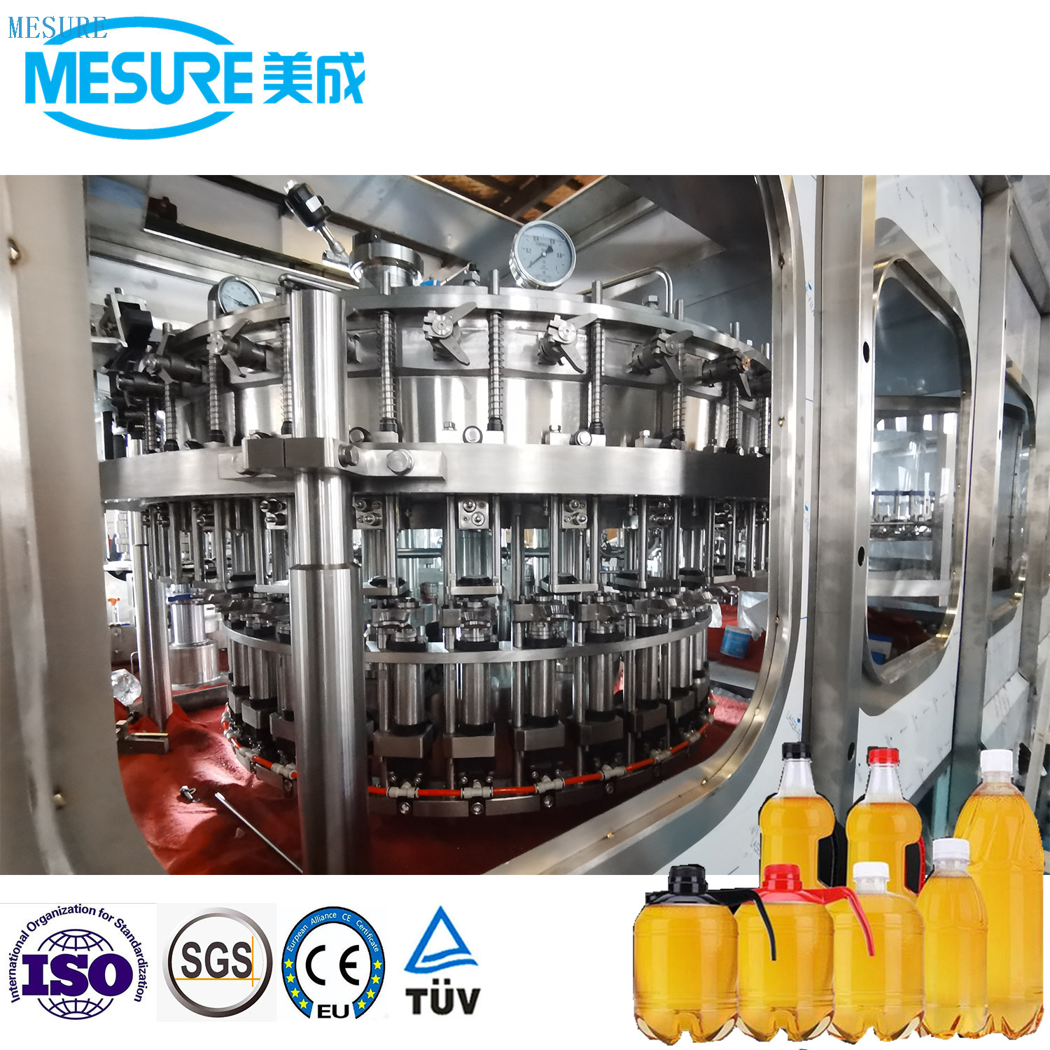 Precision Fill PET Beer/Wine Auto-Line: Bottling And Packaging System For Beer/Wine Factories