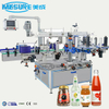 Automatic Single Double Side Wraparound Square Round Drinks PET Glass Bottle Can Self Adhesive Label Sticker Labeling Machine