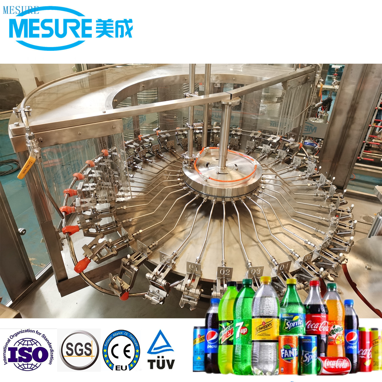 12000BPH PET Bottle CSD Drink Filling Production Line