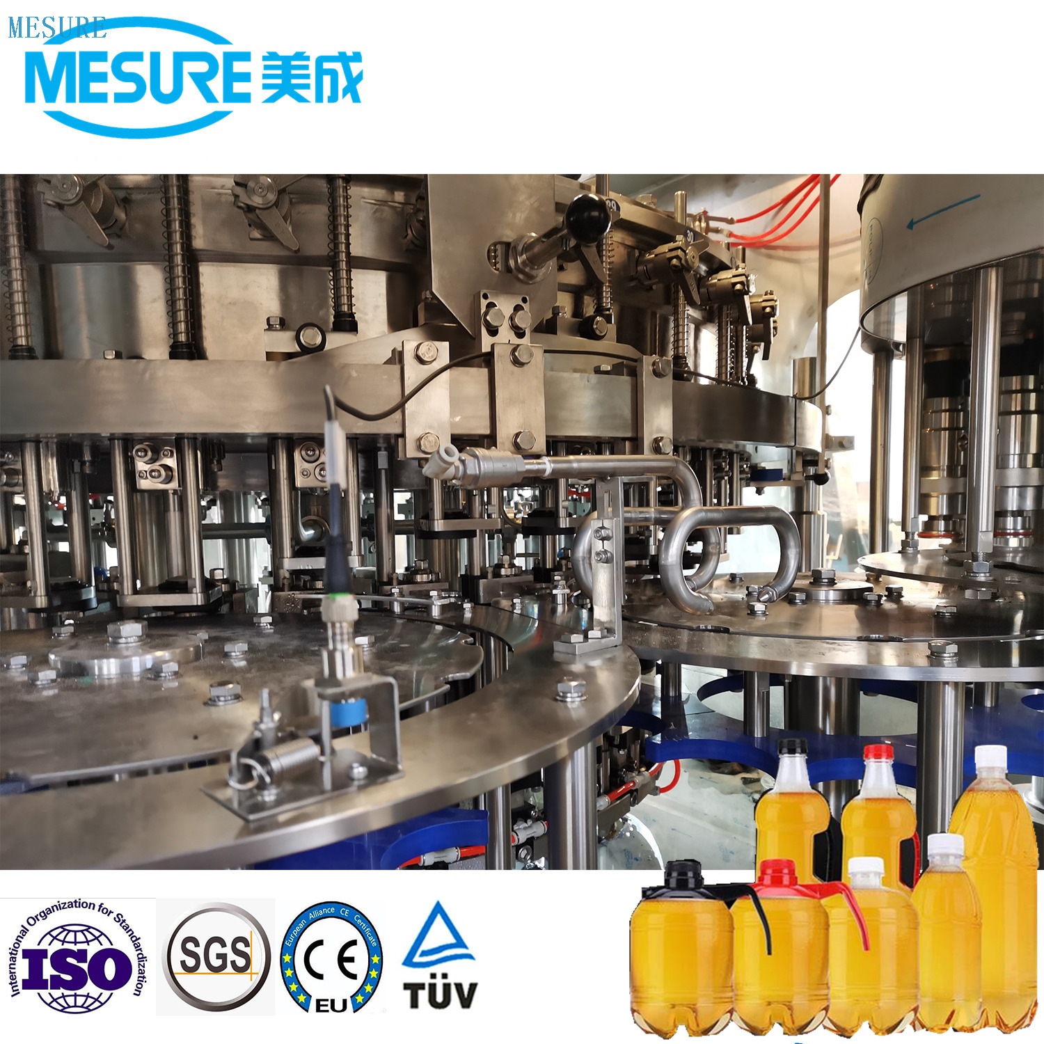 Factory Automatic Liquid Manufacturing Bottling Packaging System for PET Beer Precision Line 