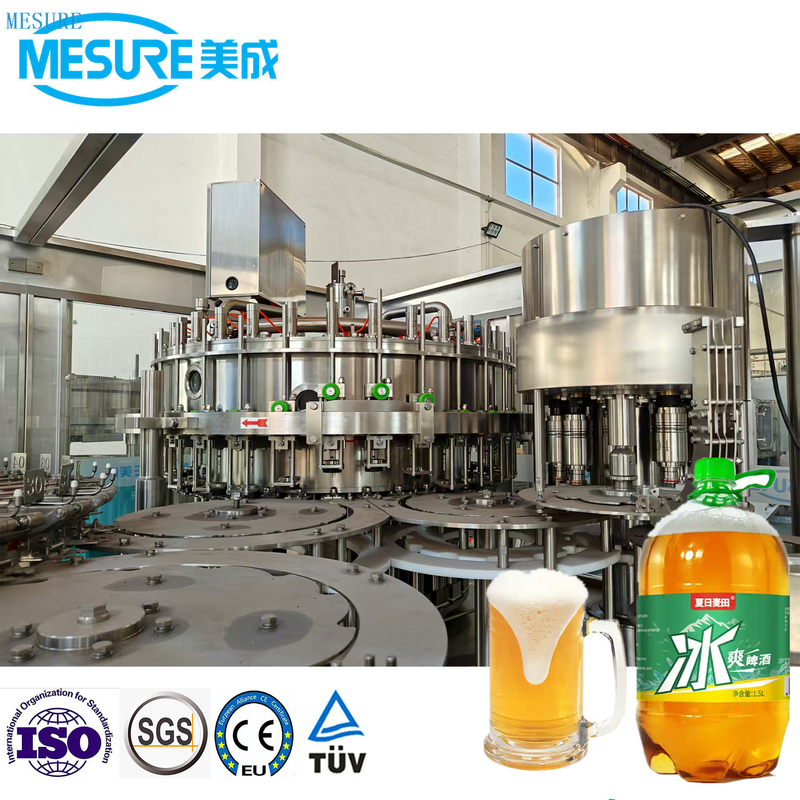 3000BPH 1.5L PET Bottle Fresh Beer Filling Machine 