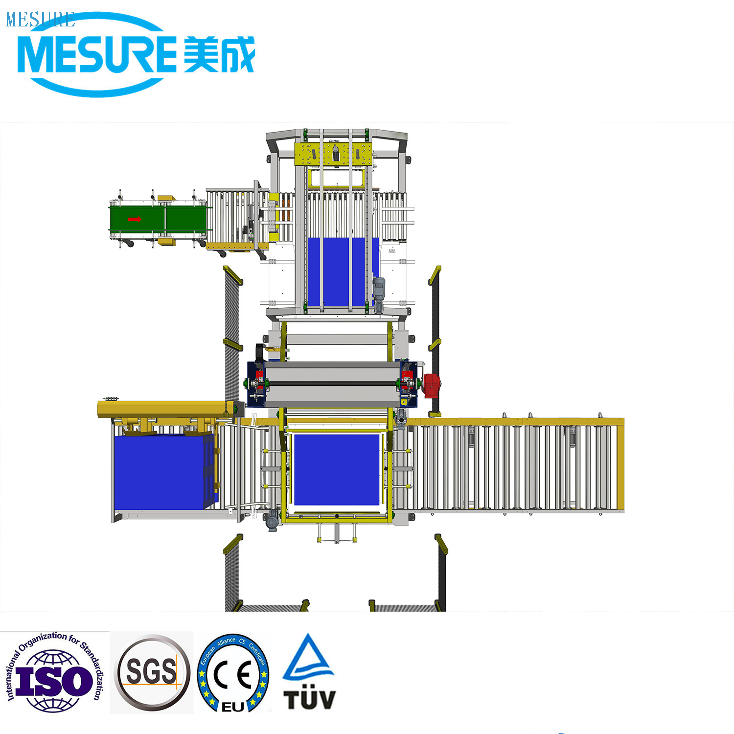 Automatic Column Type Robot Gantry Carton Box Case Pack 5 Gallon Glass Bottle Can Barrel Stacking High Low Position Depalletizer Palletizer System Machine Equipment
