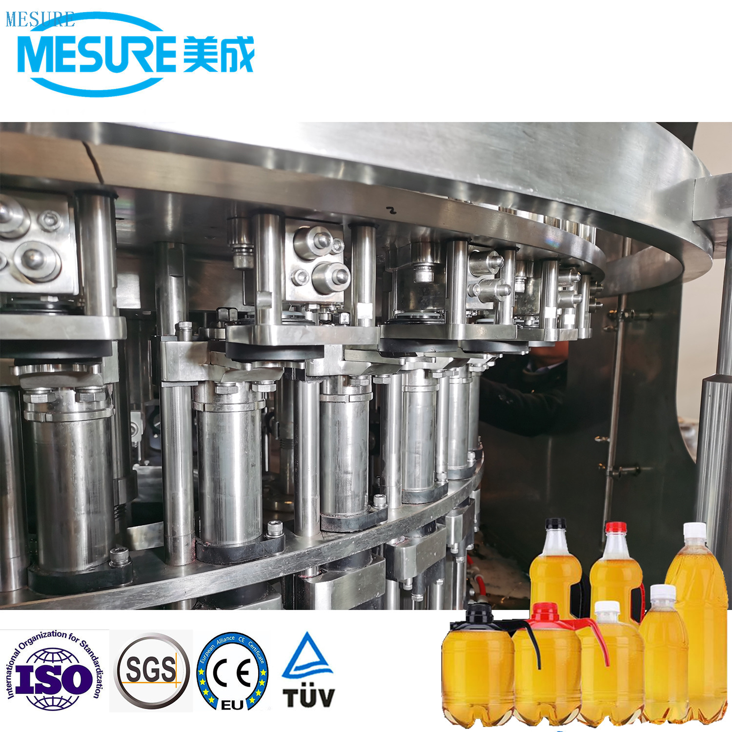 Precision Fill PET Beer/Wine Auto-Line: Bottling And Packaging System For Beer/Wine Factories