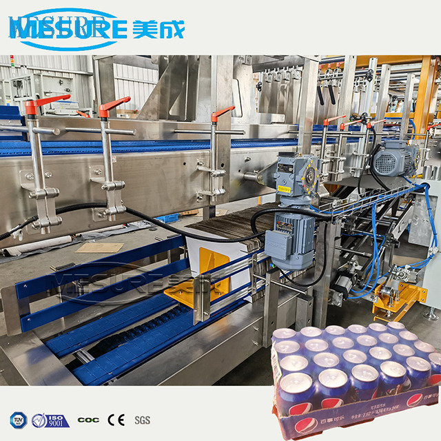 Automatic L type Linear Two or One Reel Roll PE Film Carton Pad or Tray Added Heat Shrink Wrapping Machine for Bottle Can Drinks