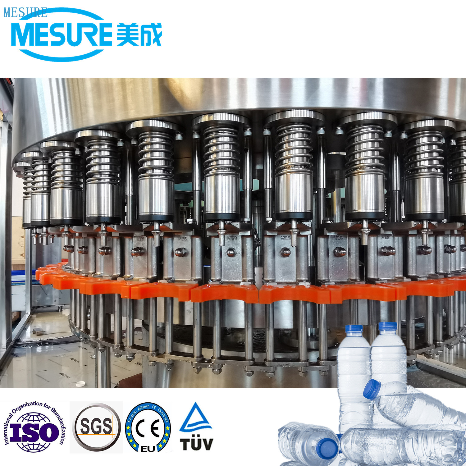 Pet Bottle Water Filling Machine with High Speed 3-in-1 Filling Machine Manufacture