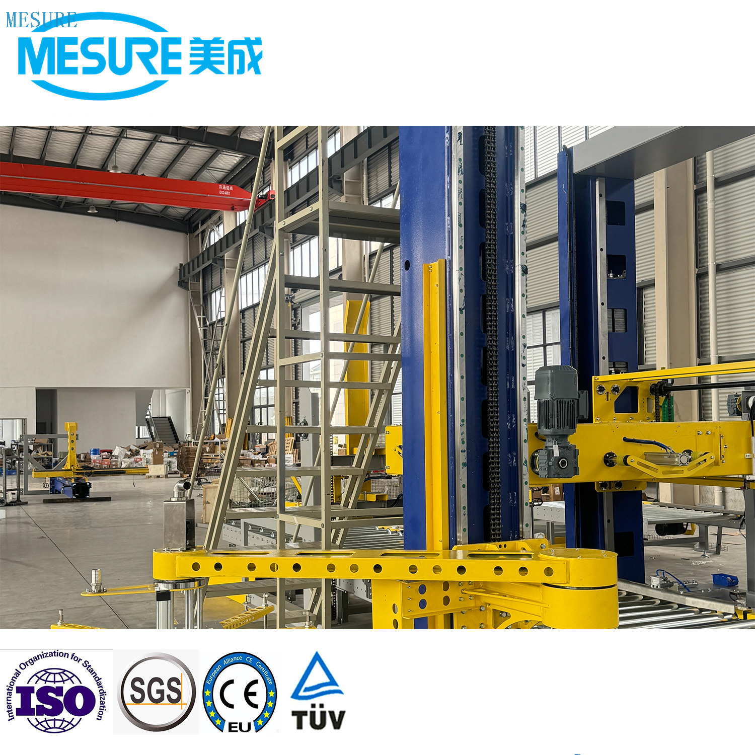 Automatic Column Type Robot Gantry Carton Box Case Pack 5 Gallon Glass Bottle Can Barrel Stacking High Low Position Depalletizer Palletizer System Machine Equipment