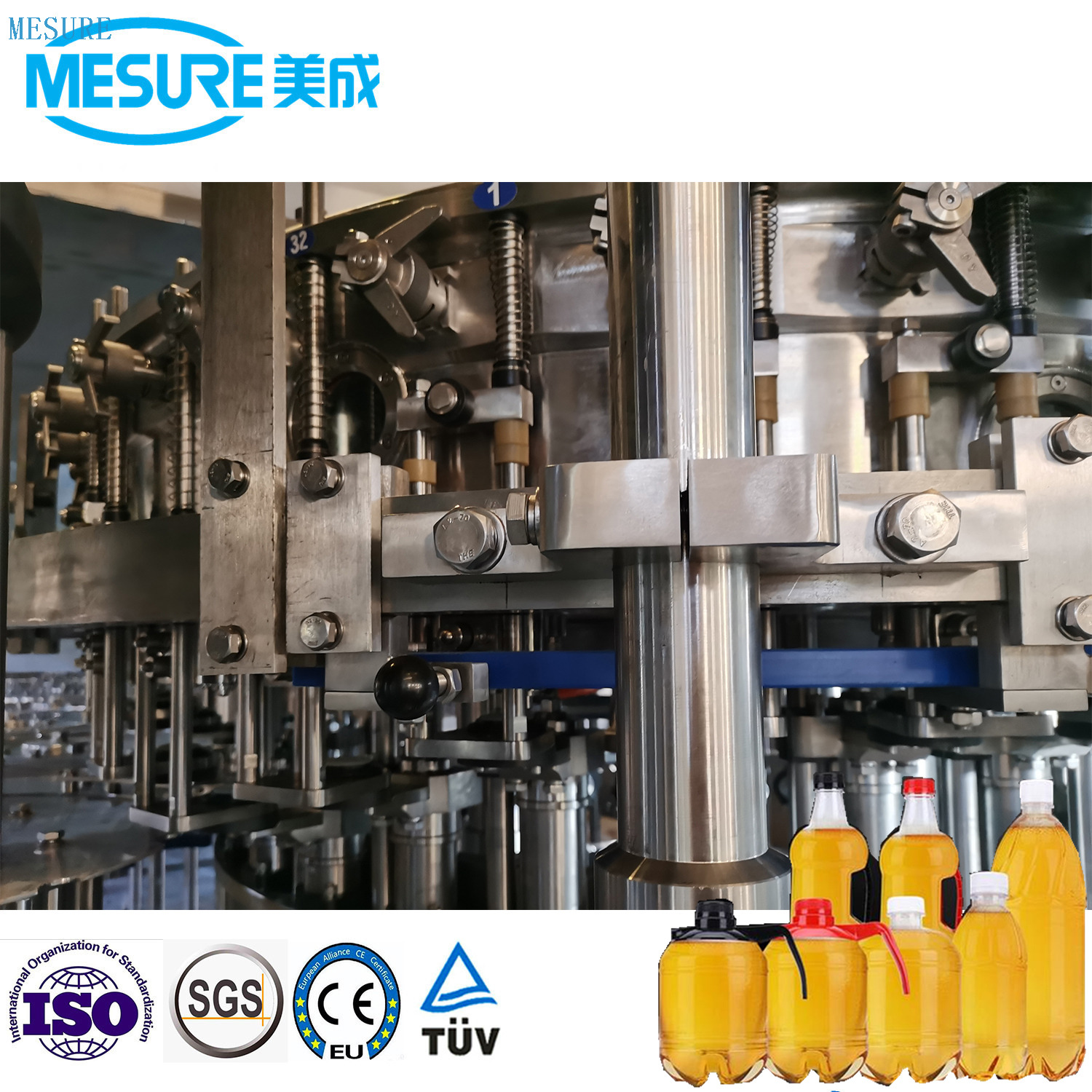 Precision Fill PET Beer/Wine Auto-Line: Bottling And Packaging System For Beer/Wine Factories