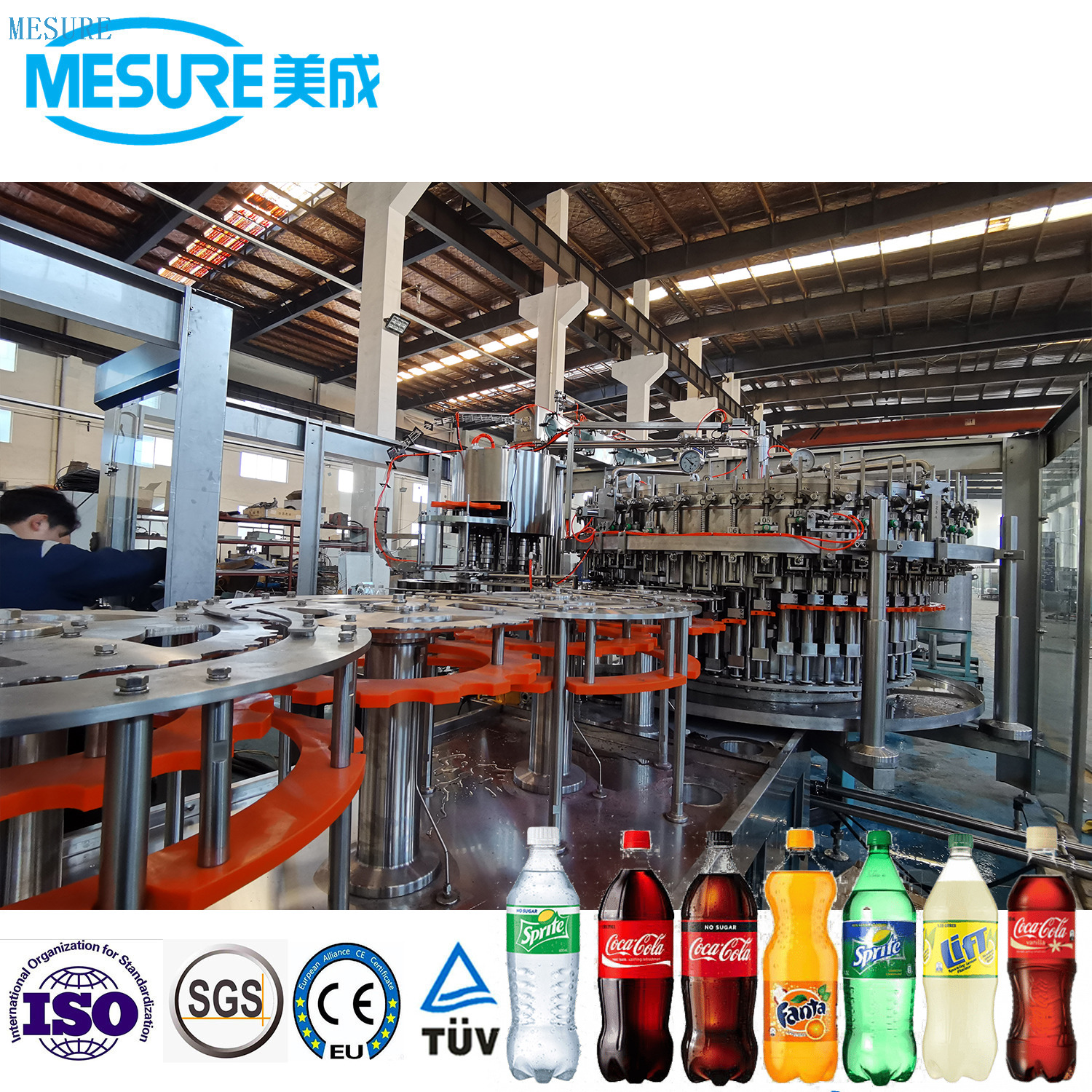 Automatic Small Pet Bottle CSD Drink Bottling Filling Machine