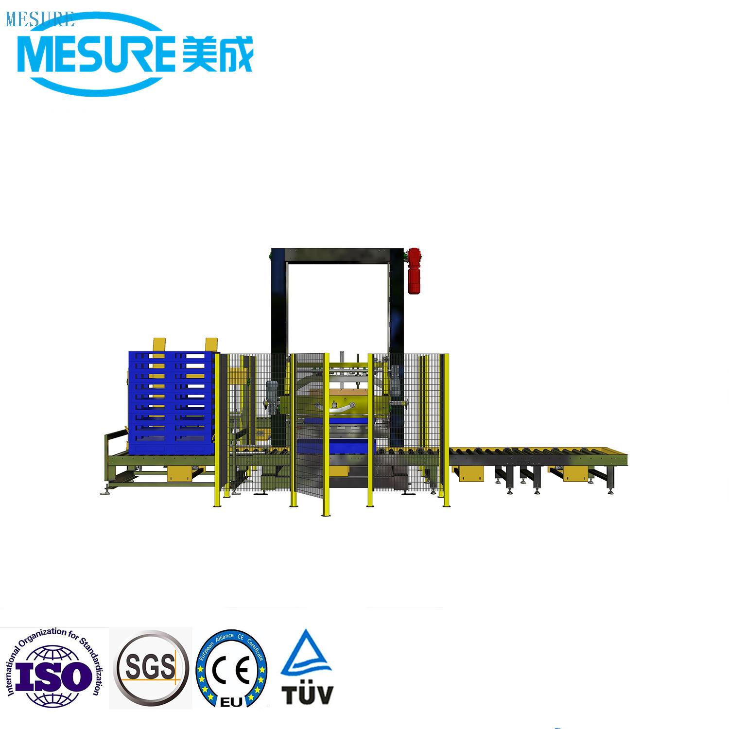 Automatic Column Type Robot Gantry Carton Box Case Pack 5 Gallon Glass Bottle Can Barrel Stacking High Low Position Depalletizer Palletizer System Machine Equipment