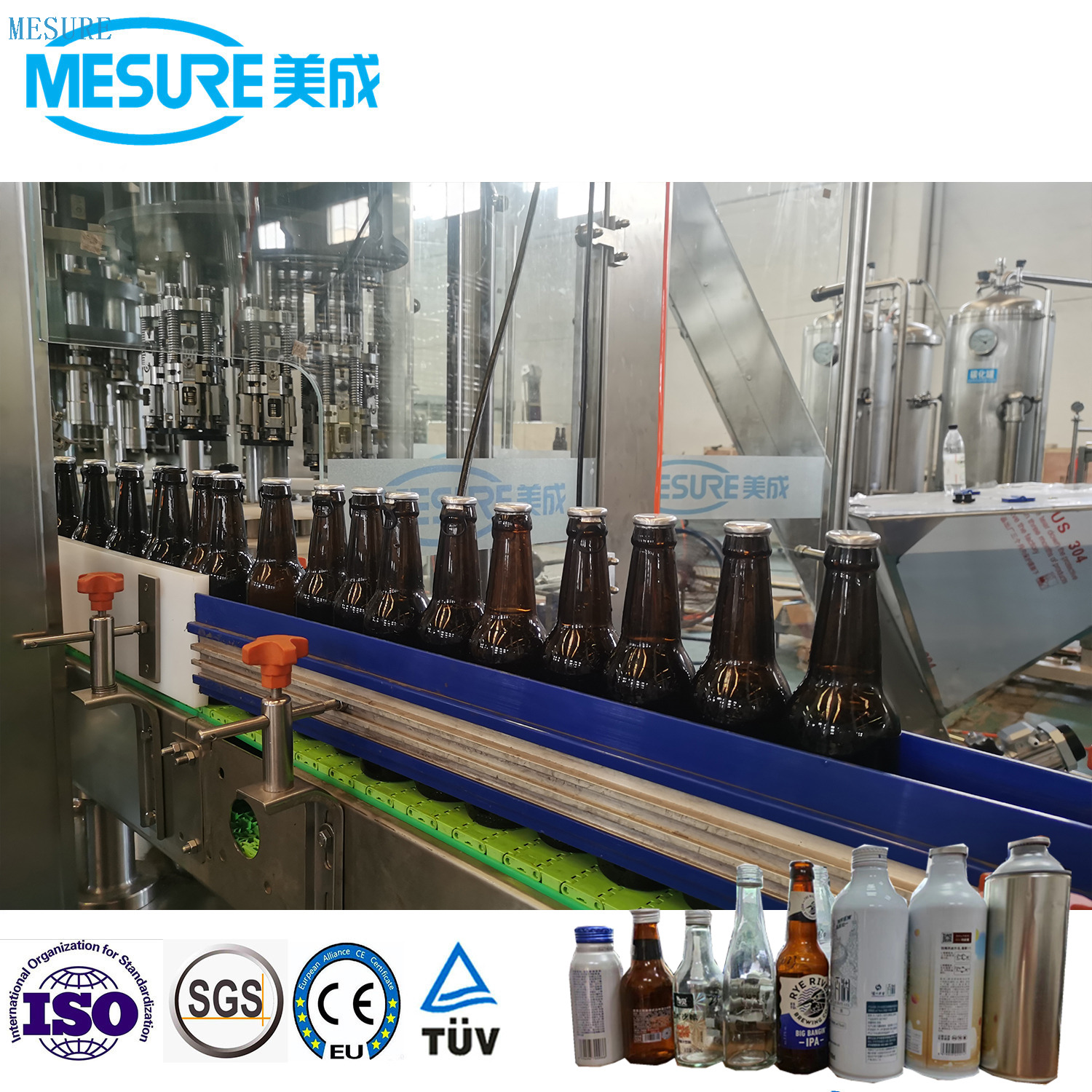 Precision Filling Automated Glass Bottle Beer Filling Line /High-Speed, High-Accuracy Turnkey Solution 